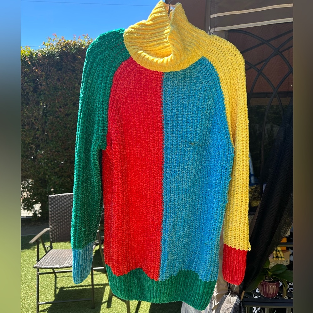 Current Mood- Color Block Knit Sweater